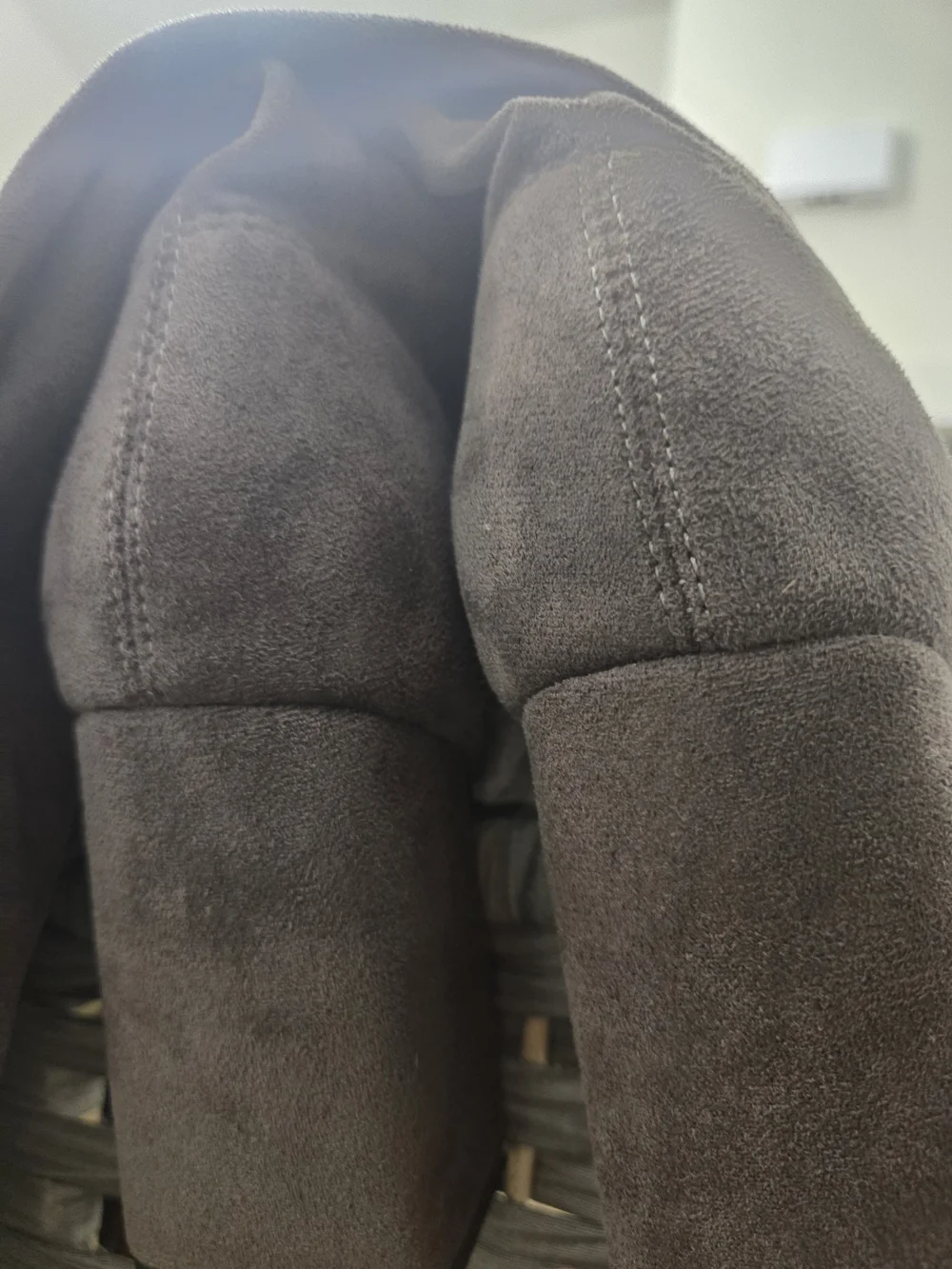 Lulu's Taupe Suede Over-the-Knee Block Heel Boots